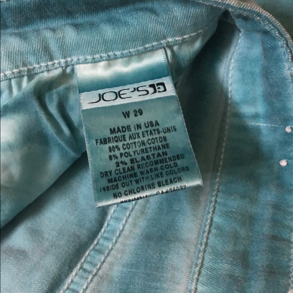 🌿50% off! JOE’s Teal Skinny Jeans Size  29 - Picture 6 of 7